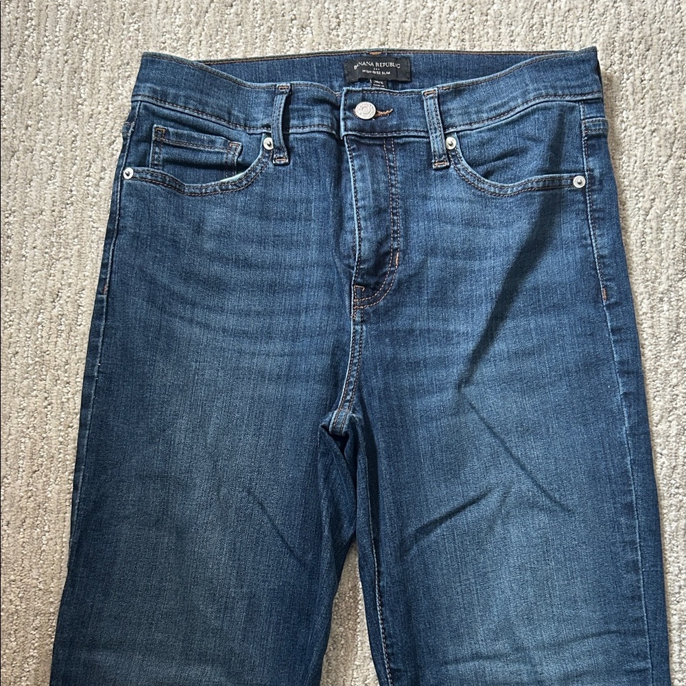 Banana Republic Women's Slim Jeans in Classic Blue